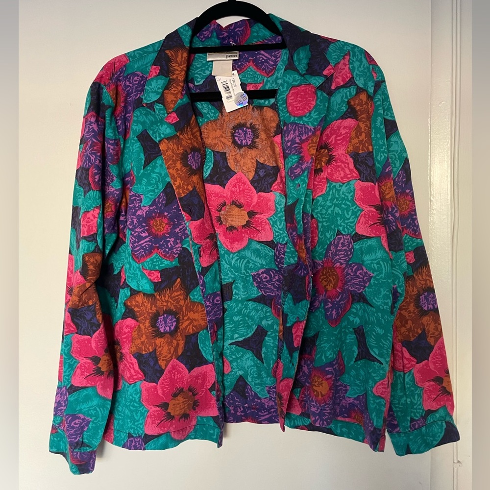 90’s Floral Blouse